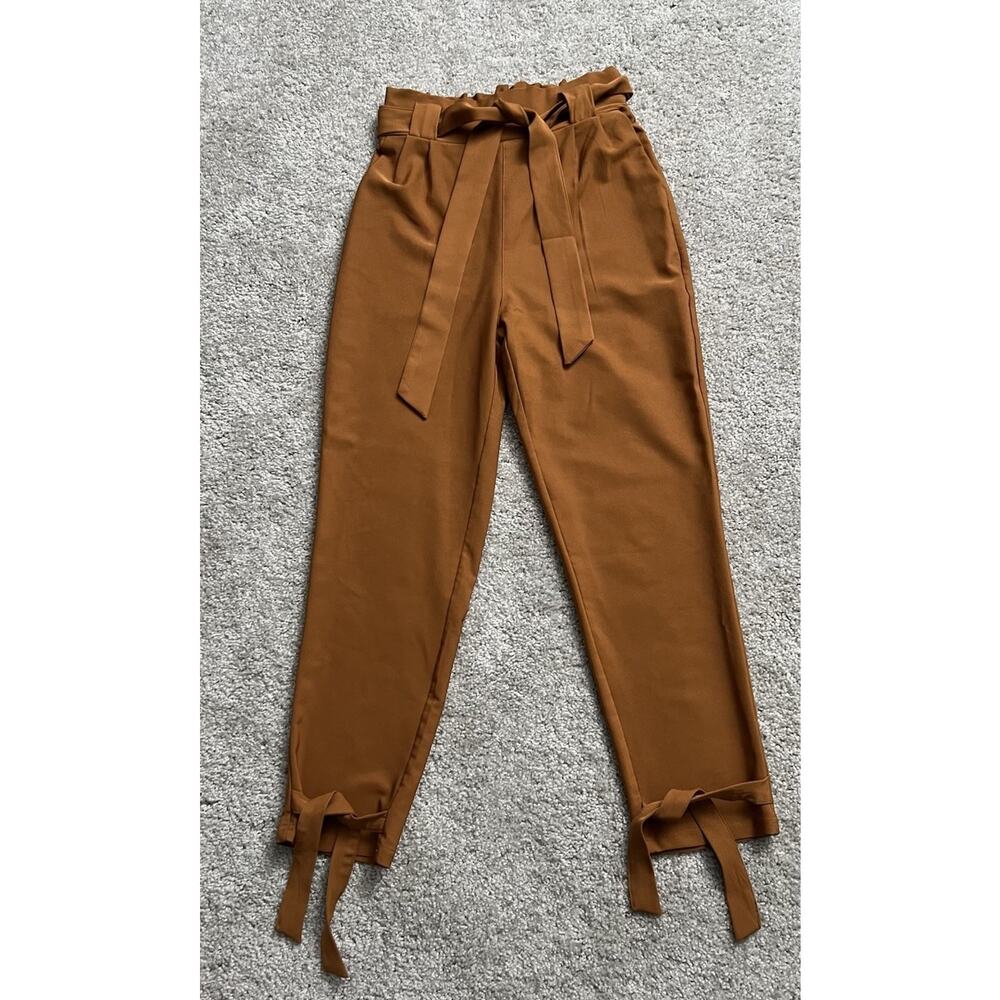 GRACE KARIN Womens Casual High Waist Pencil Pants with Pockets Bow-Knot Small